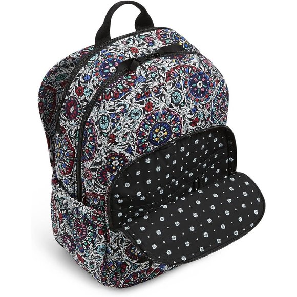 One Size Women Cotton Campus Stained Glass Medallion Recycled Backpack main image 8